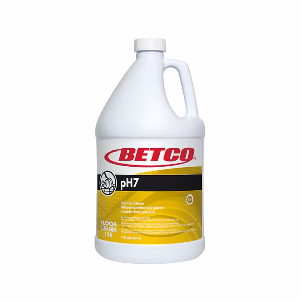 Betco pH7 Floor Cleaner, Lemon Scent, 1 Gal